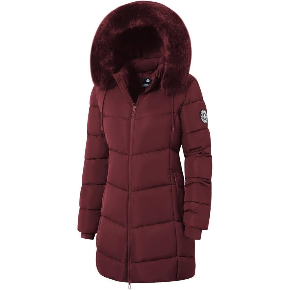 Women's Winter Puffer Coats Thicken Fleece Lined Waterproof Parka Warm Down Jack